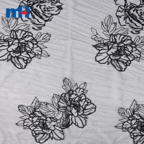 Mesh Embroidered Lace Fabric