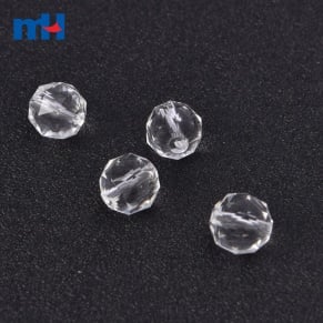 10mm Crystal Clear Glass Beads