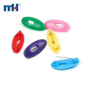 Plastic Scarf Safety Pin Brooch
