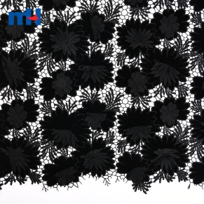 Scalloped Laser Cutted Embroidered Fabric