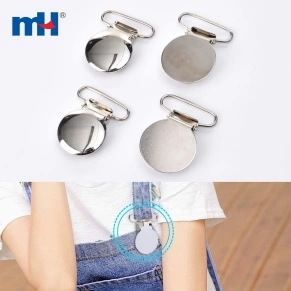 Round Metal Suspender Clips
