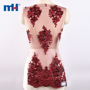 Corded Sequins Mesh Lace Fabric