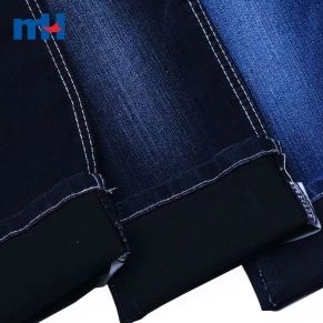 Heavy Dark Black Denim Jeans Fabric