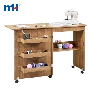 Foldable Multifunctional Sewing Machine Cart Table