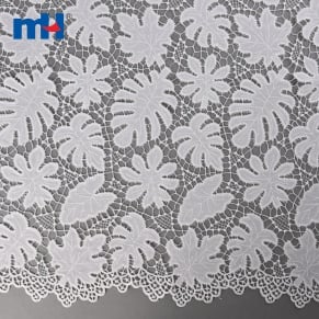 Monstera Leaf Laser Cutted Lace Fabric